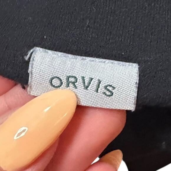 ORVIS Black Crewneck Pullover Sweatshirt Size XL - Picture 4 of 9